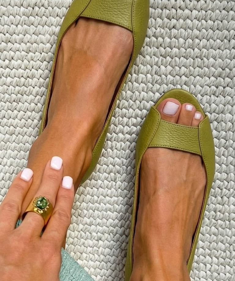 Alina | Goldene Komfortsandalen