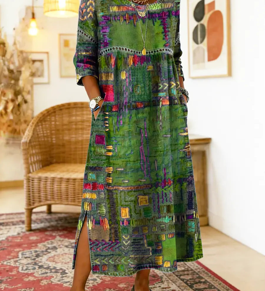 Eliana | Bedrucktes Midi-Kleid