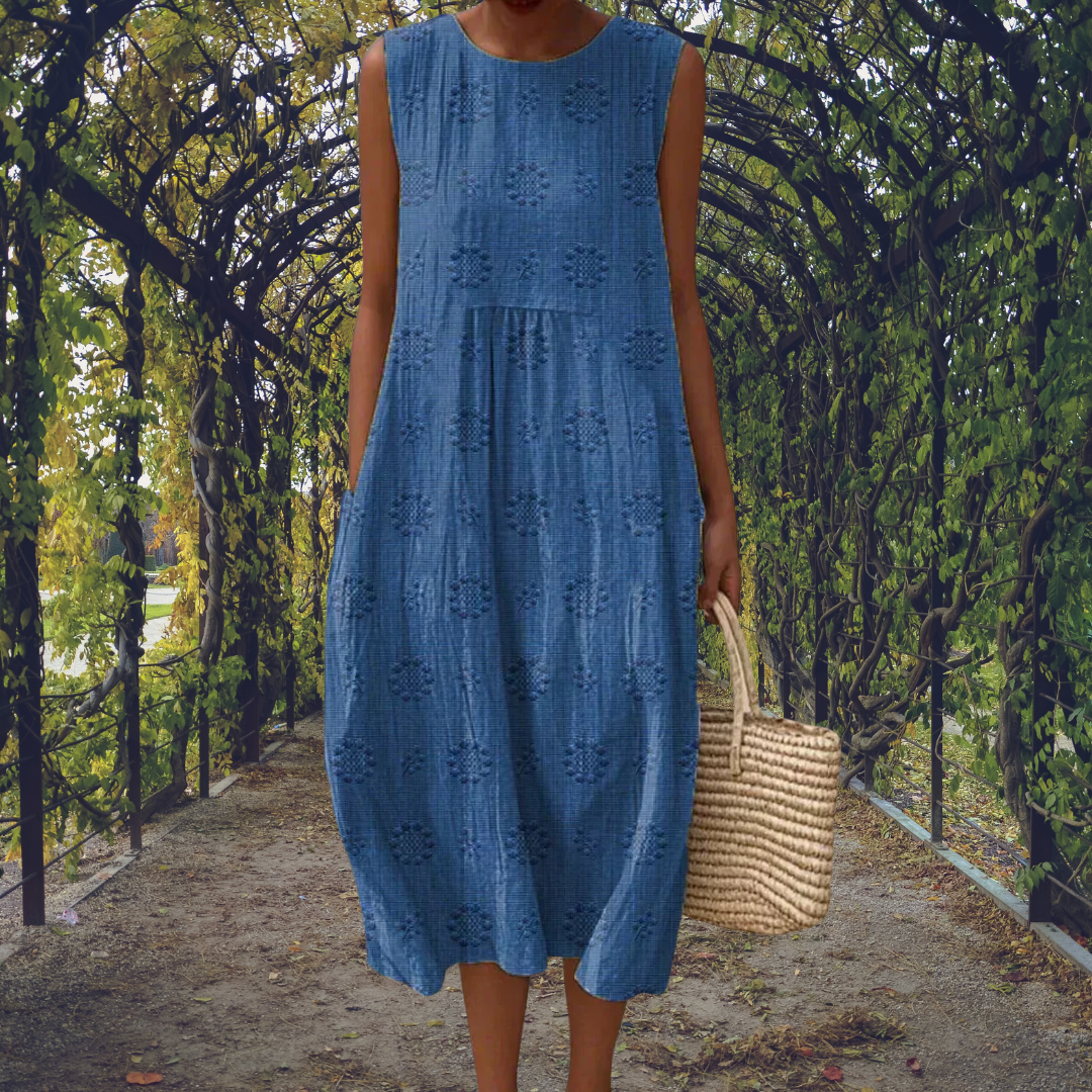 Aikaterini | Ärmelloses Kleid mit Taschen