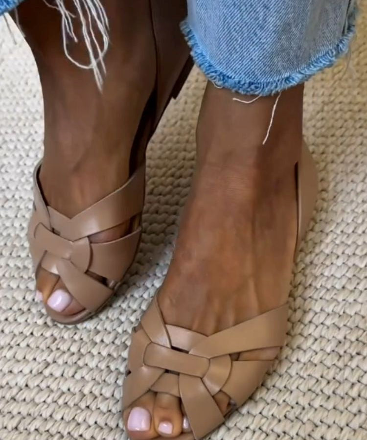 Svenja | Natürliche Flechtsandalen