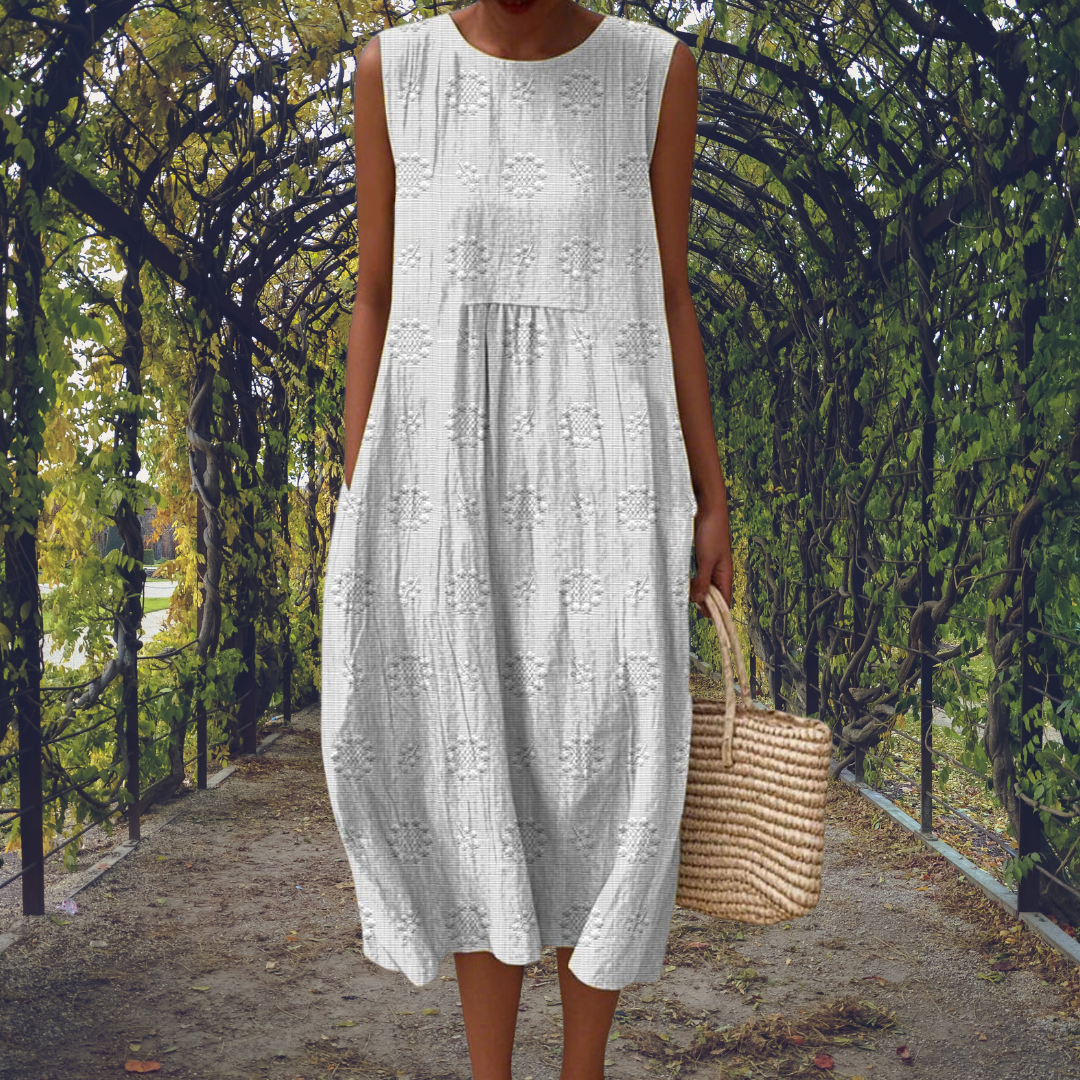 Aikaterini | Ärmelloses Kleid mit Taschen