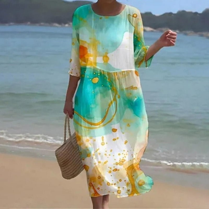 Keely | Sonnenuntergang Blumenkleid