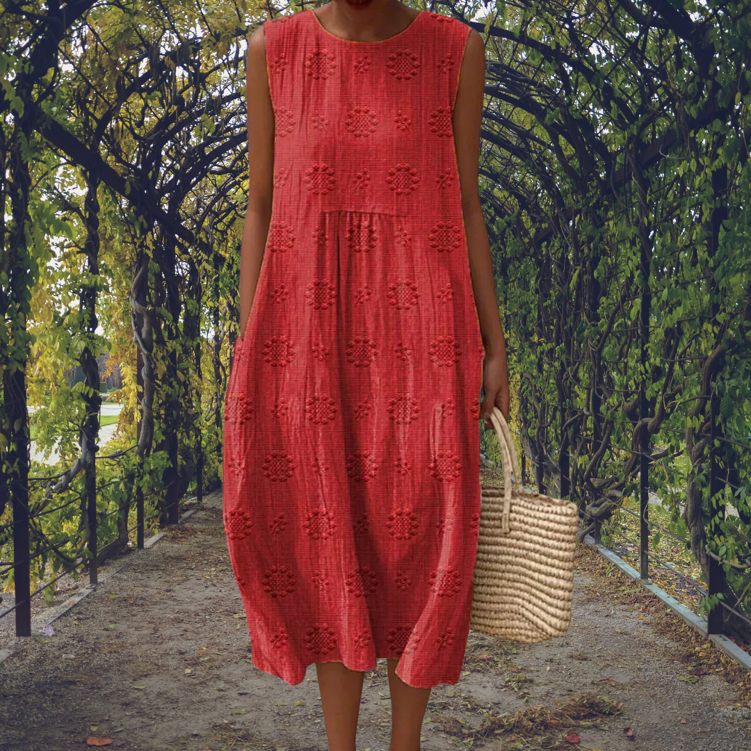 Aikaterini | Ärmelloses Kleid mit Taschen