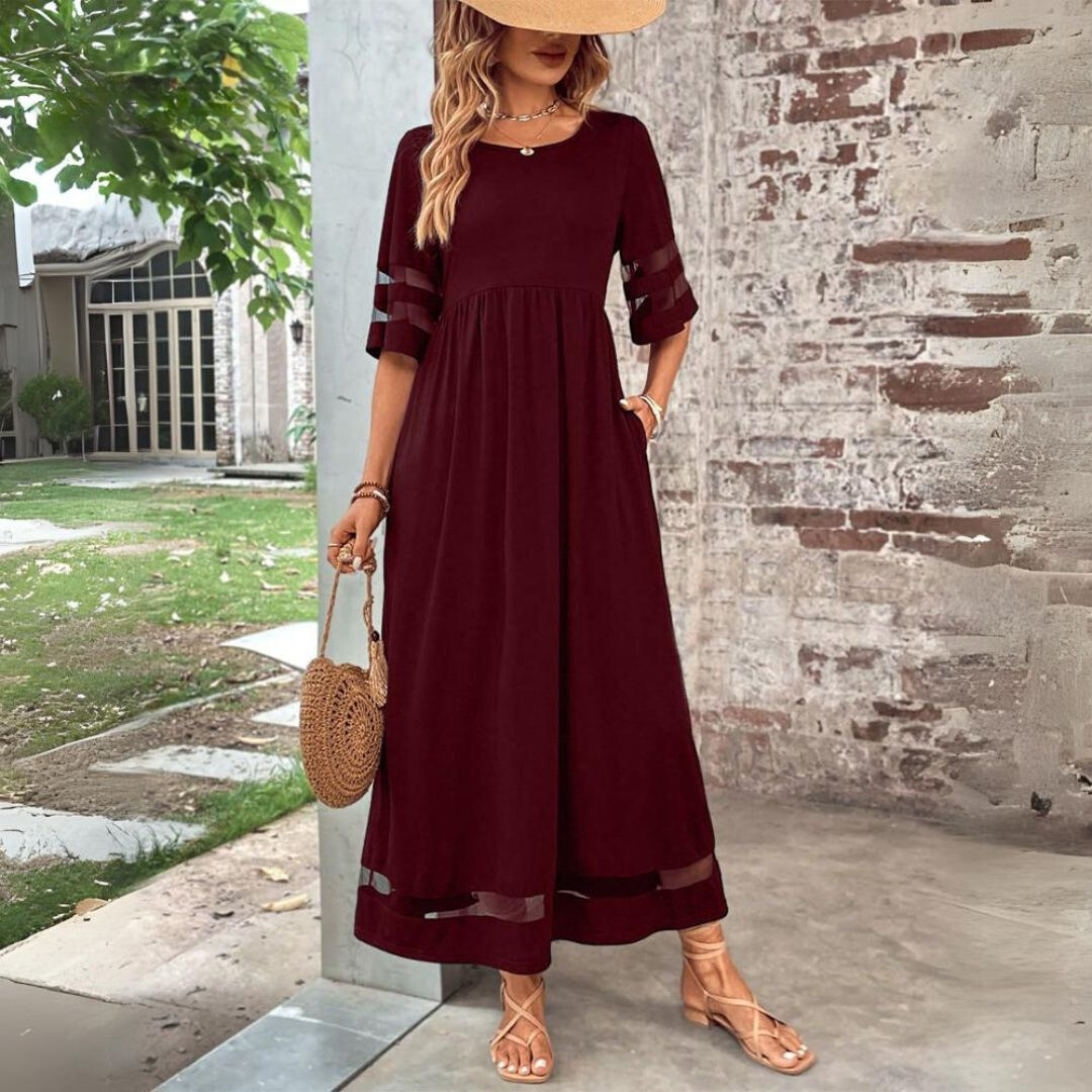 Aubrey | Figurbetontes Midi-Kleid