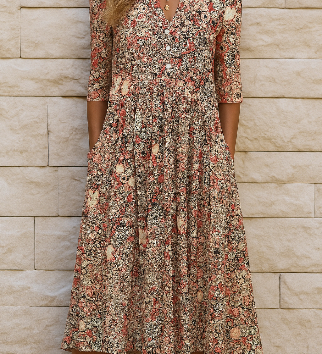 Constance | V-Ausschnitt Kleid