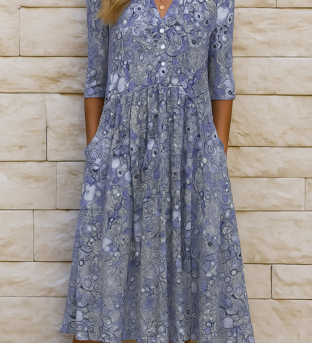 Constance | V-Ausschnitt Kleid