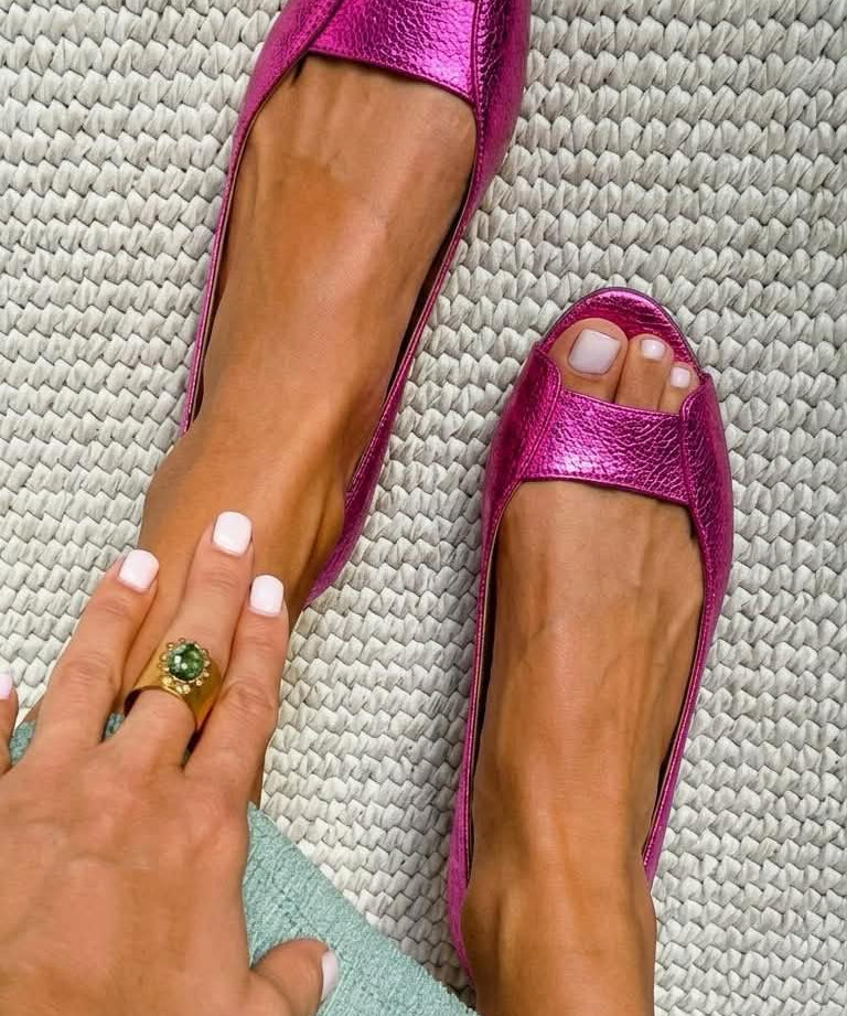 Alina | Goldene Komfortsandalen