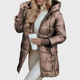 Maria – Langer und warmer Mantel mit Kapuze