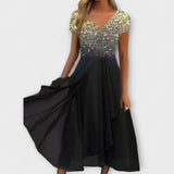 Lara - Damen Chiffon Partykleid