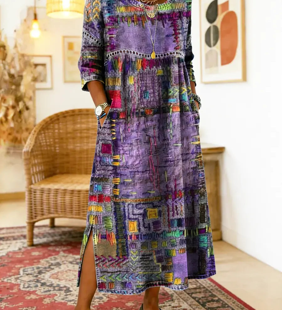 Eliana | Bedrucktes Midi-Kleid